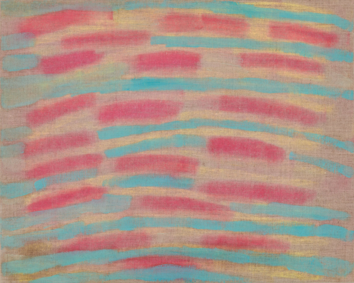 Without title, 2021, soft pastel on linen, 50 x 40 cm